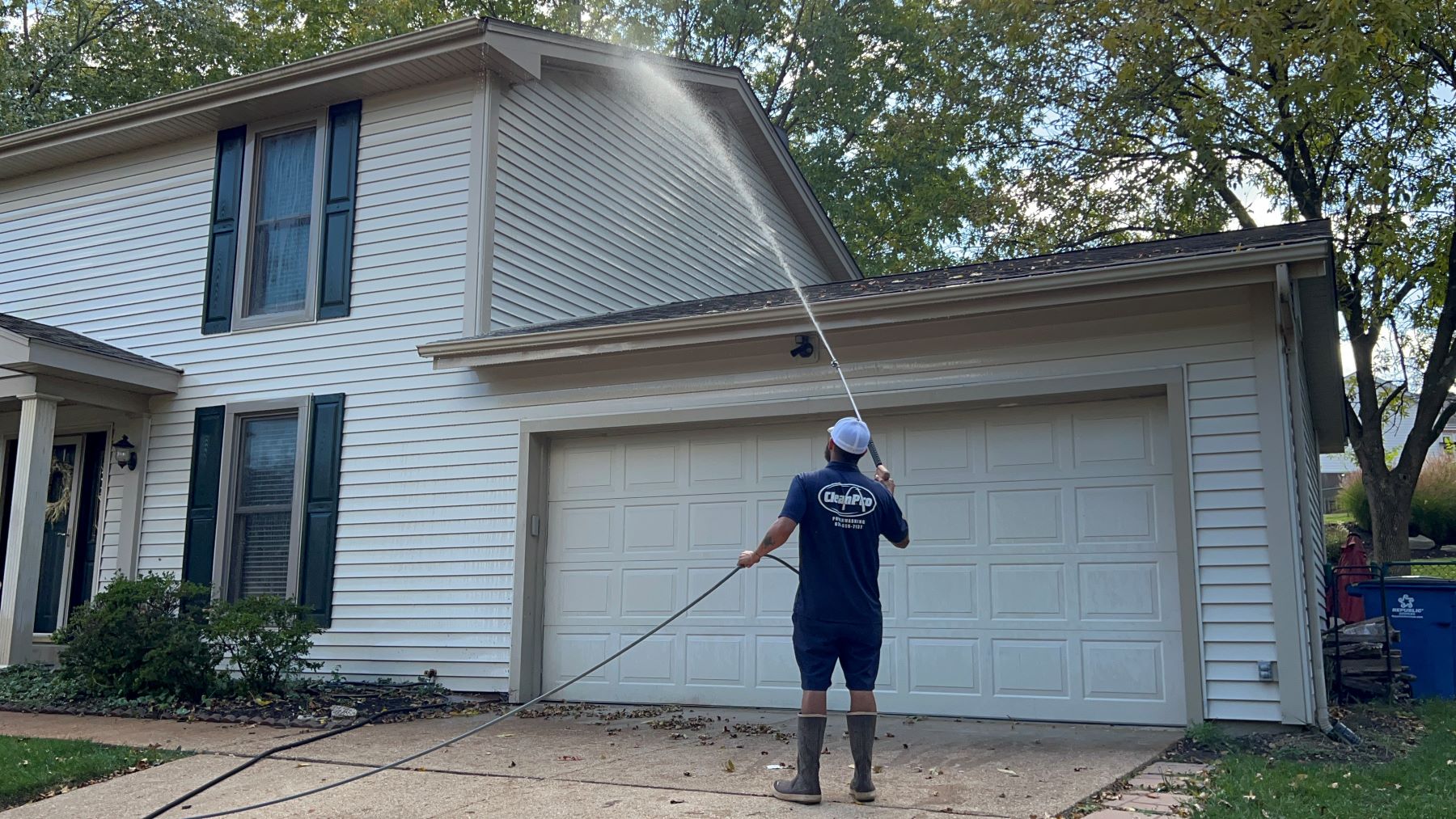 Soft Washing in Plano project 4